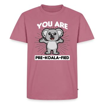 Koala Eucalyptus Australia - Men's Premium Organic T-Shirt - mauve - Front - Nico (187cm)
