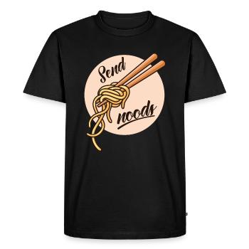 Noods send Ramen Japanese noodles gift - Men's Premium Organic T-Shirt - black - Front - Nico (187cm)