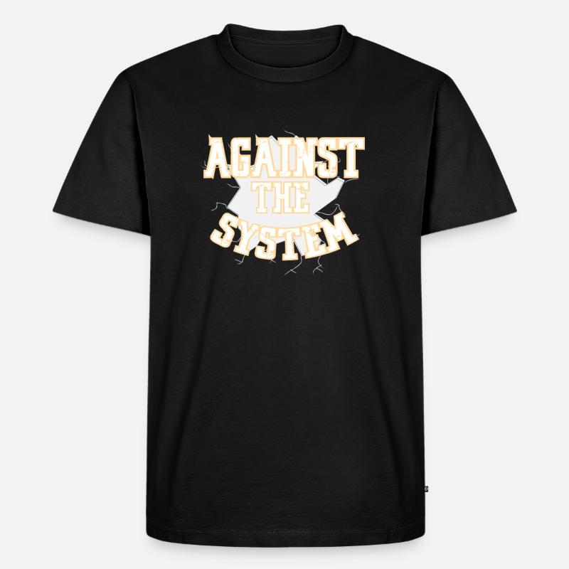 System Revolution Demo - Männer Premium Bio T-Shirt - Schwarz