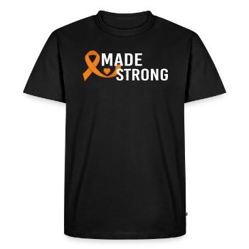MS - Multiple Sclerosis Band - Chronic Disease - Men's Premium Organic T-Shirt - black - Front - Nico (187cm)