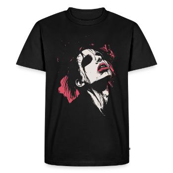 Gothic Pleasure Splat - Men's Premium Organic T-Shirt - black - Front - Nico (187cm)