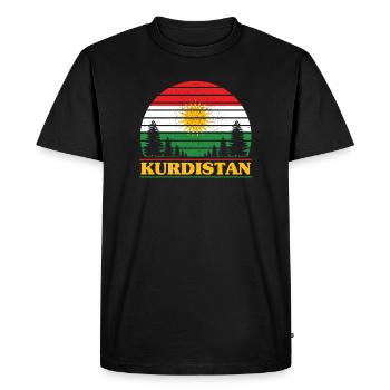Kurdistan - T-shirt Premium bio Homme - noir - Devant - Nico (187cm)