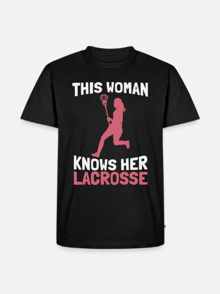 Lacrosse - Men's Premium Organic T-Shirt - black