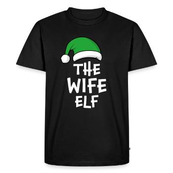 L’Elfe Épouse - T-shirt Premium bio Homme - noir - Devant - Nico (187cm)