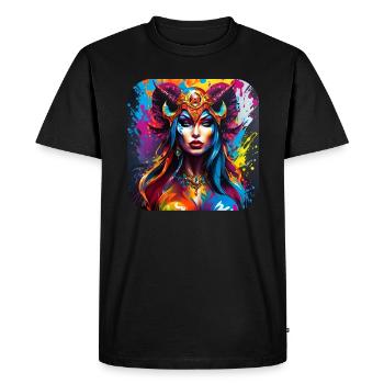 Demon in graffiti style - Men's Premium Organic T-Shirt - black - Front - Nico (187cm)