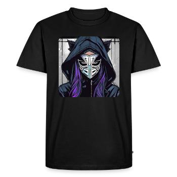 Cool Cybergoth Girl - Men's Premium Organic T-Shirt - black - Front - Nico (187cm)