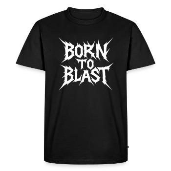 Born To Blast - T-shirt Premium bio Homme - noir - Devant - Nico (187cm)