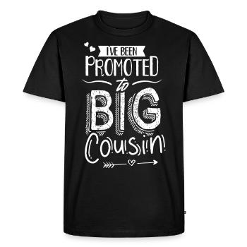 J’ai été promu grand cousin cousin - T-shirt Premium bio Homme - noir - Devant - Nico (187cm)