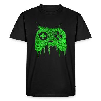 Gaming Gamer Nerd Gift Games Funny - Men's Premium Organic T-Shirt - black - Front - Nico (187cm)