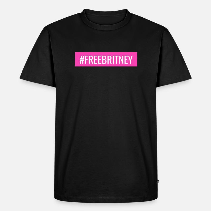 Freie Britney - Männer Premium Bio T-Shirt - Schwarz