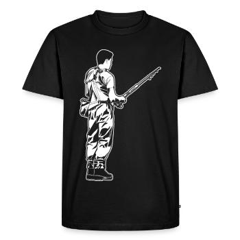 Pêcheur - T-shirt Premium bio Homme - noir - Devant - Nico (187cm)