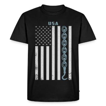 Service de dépannage - T-shirt Premium bio Homme - noir - Devant - Nico (187cm)