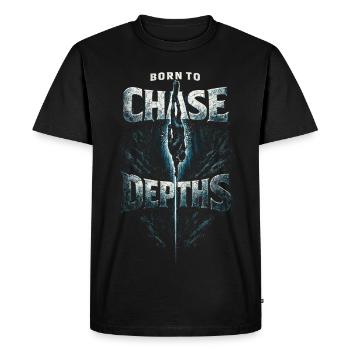 Freediving Freediving Chase Depths - Men's Premium Organic T-Shirt - black - Front - Nico (187cm)