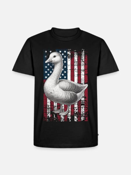 Embden Goose US Emdengans - T-shirt Premium bio Homme - noir