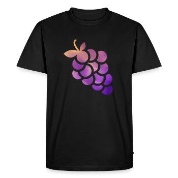 grain de raisin - T-shirt Premium bio Homme - noir - Devant - Nico (187cm)