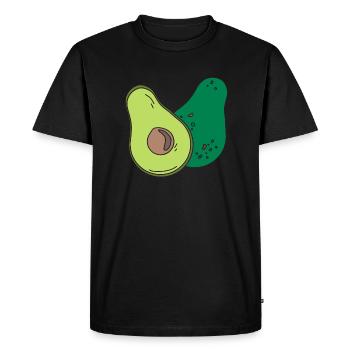 avocado - Men's Premium Organic T-Shirt - black - Front - Nico (187cm)