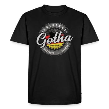 Original Germany Thuringia Gotha Thuringian Forest - Men's Premium Organic T-Shirt - black - Front - Nico (187cm)
