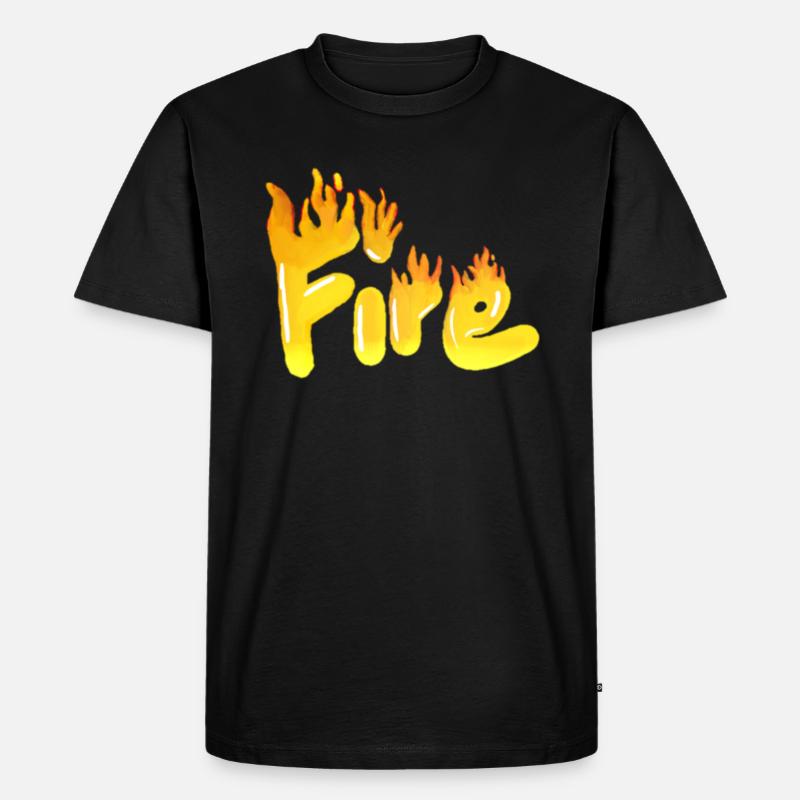Feuerspucker FIRE - Männer Premium Bio T-Shirt - Schwarz