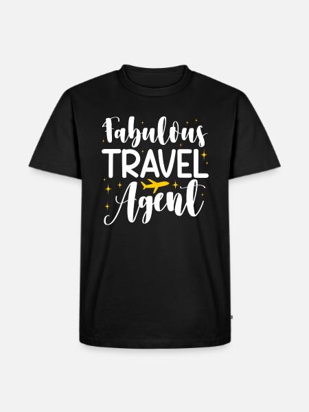 Fabulous travel agent - Men's Premium Organic T-Shirt - black