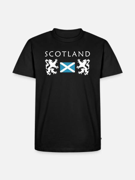 Scotland flag - Men's Premium Organic T-Shirt - black