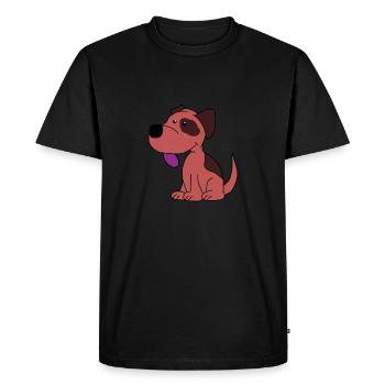 Sweet Dogs Dog Dog Love Gift Wau Animal Love - Men's Premium Organic T-Shirt - black - Front - Nico (187cm)