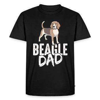 Beagle Dad Dog Dad Dad Dad Owner Fun Dogs - Men's Premium Organic T-Shirt - black - Front - Nico (187cm)