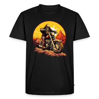 Rocker Moto / Moto Rocker - T-shirt Premium bio Homme - noir - Devant - Nico (187cm)