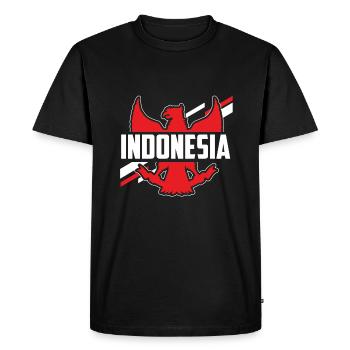 Indonésie - T-shirt Premium bio Homme - noir - Devant - Nico (187cm)