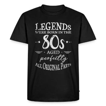 Légendes des dictons des années 80 motif cadeau - T-shirt Premium bio Homme - noir - Devant - Nico (187cm)