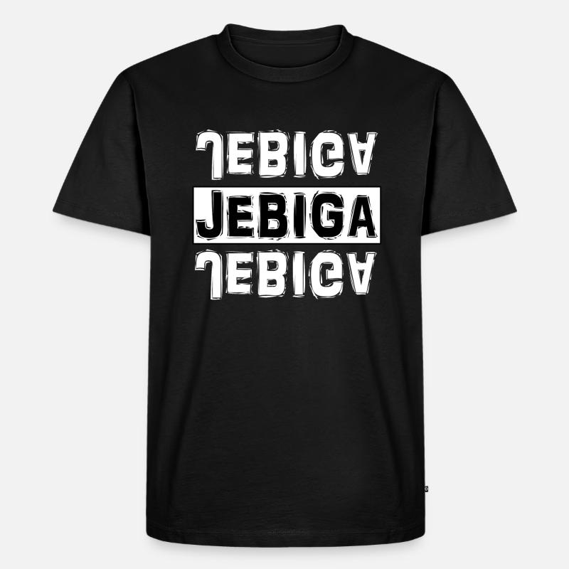 Jebiga - Männer Premium Bio T-Shirt - Schwarz