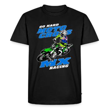 MotoCross - Supercross - MX - SX - FMX - Men's Premium Organic T-Shirt - black - Front - Nico (187cm)