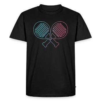 Raquette de padel Padel Joueur padel tennis - T-shirt Premium bio Homme - noir - Devant - Nico (187cm)