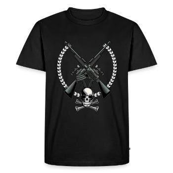armes - T-shirt Premium bio Homme - noir - Devant - Nico (187cm)