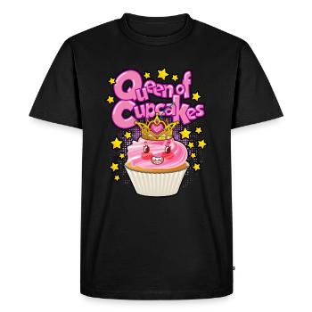 Reine des petits gâteaux - T-shirt Premium bio Homme - noir - Devant - Nico (187cm)