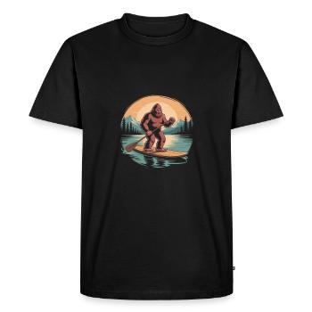 Planche à pagaie Bigfoot vintage - T-shirt Premium bio Homme - noir - Devant - Nico (187cm)