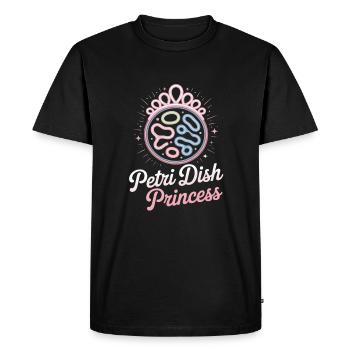 Petri Dish Princess Microbiologist - Men's Premium Organic T-Shirt - black - Front - Nico (187cm)