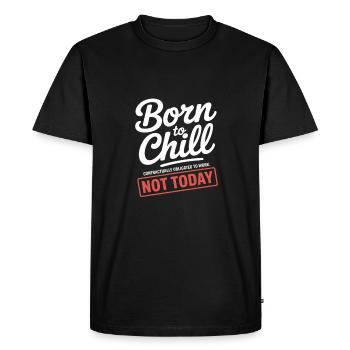 Contractually Obligated to Work But Not Today - Men's Premium Organic T-Shirt - black - Front - Nico (187cm)