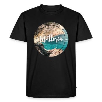 Mallorca - T-shirt Premium bio Homme - noir - Devant - Nico (187cm)