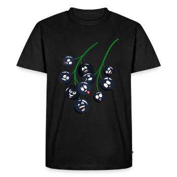 Currants - Men's Premium Organic T-Shirt - black - Front - Nico (187cm)
