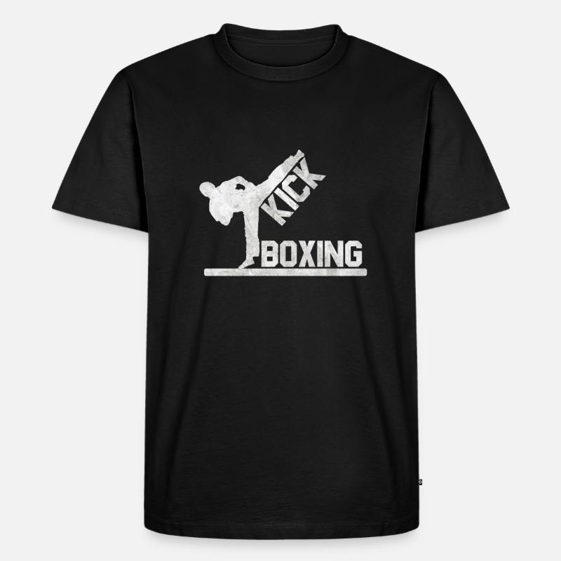 Kickboxer Kickboxen Geschenk - Männer Premium Bio T-Shirt - Schwarz
