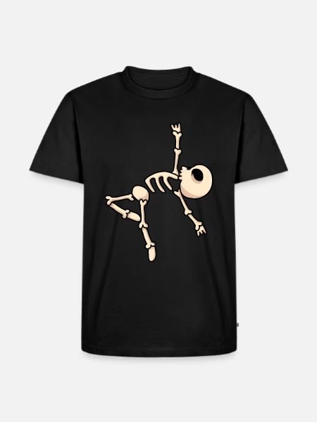 Dancer Skeleton - Men's Premium Organic T-Shirt - black