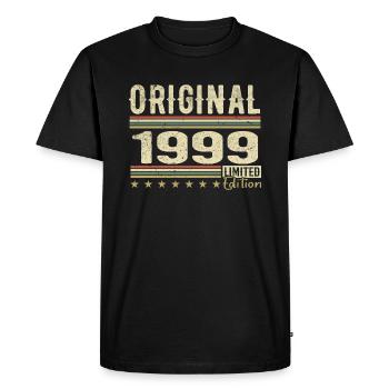Original 1999 - Cadeau D’anniversaire Rétro 1999 - T-shirt Premium bio Homme - noir - Devant - Nico (187cm)