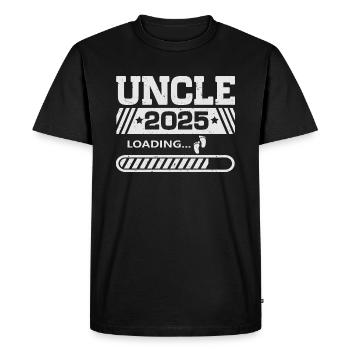 Uncle 2025 loading - Men's Premium Organic T-Shirt - black - Front - Nico (187cm)