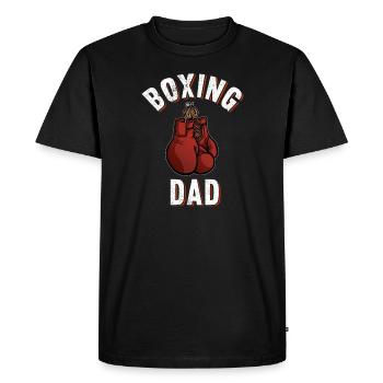 Boxe Papa Fist Fight Sparring Gants de boxe - T-shirt Premium bio Homme - noir - Devant - Nico (187cm)