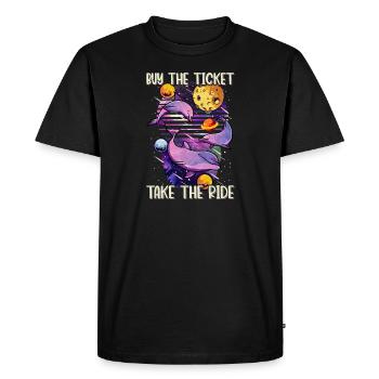 Acheter le billet Take The Ride Psychedelic Quotes - T-shirt Premium bio Homme - noir - Devant - Nico (187cm)