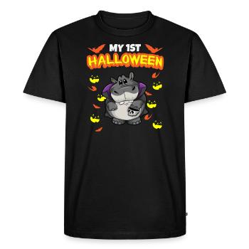 My First Halloween Scary Hallow's Eve Birthday - Men's Premium Organic T-Shirt - black - Front - Nico (187cm)