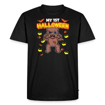 My First Halloween Scary Hallow's Eve Birthday - Men's Premium Organic T-Shirt - black - Front - Nico (187cm)