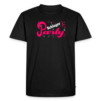 Schlager Costume de fête Schlager Tenue de fête - T-shirt Premium bio Homme - noir - Devant - Nico (187cm)