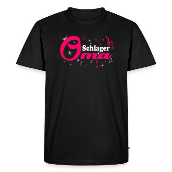 Schlager Grandma Costume Schlager Tenue de fête - T-shirt Premium bio Homme - noir - Devant - Nico (187cm)
