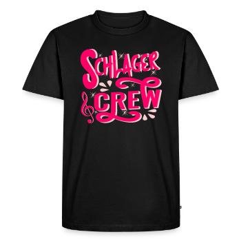 Schlager Crew Costume Schlager Party Outfit - T-shirt Premium bio Homme - noir - Devant - Nico (187cm)